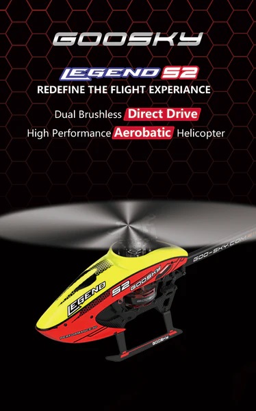 BAF000019 – GOOSKY S2 LEGEND HELICOPTER YELLOW RTF – Goosky-sa.co.za